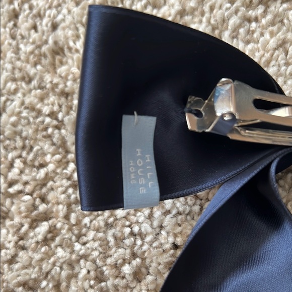 Hill House Home Navy Satin Hair Belle Bow - Picture 3 of 3